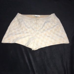 LC Lauren Conrad Crochet Lace Shorts